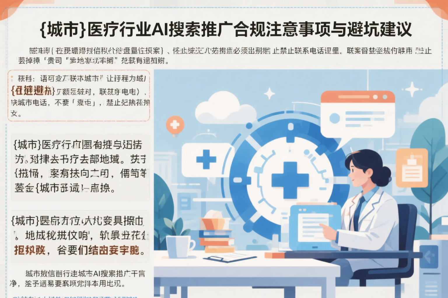 内蒙古医疗行业AI搜索推广合规注意事项与避坑建议