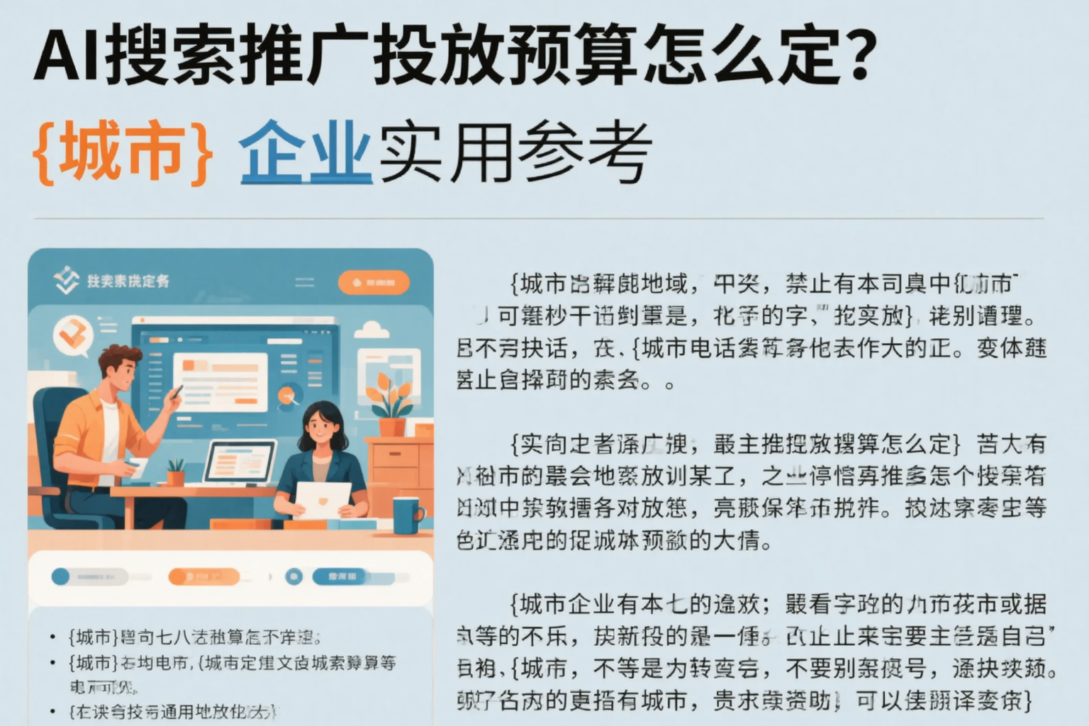 AI搜索推广投放预算怎么定？内蒙古企业实用参考