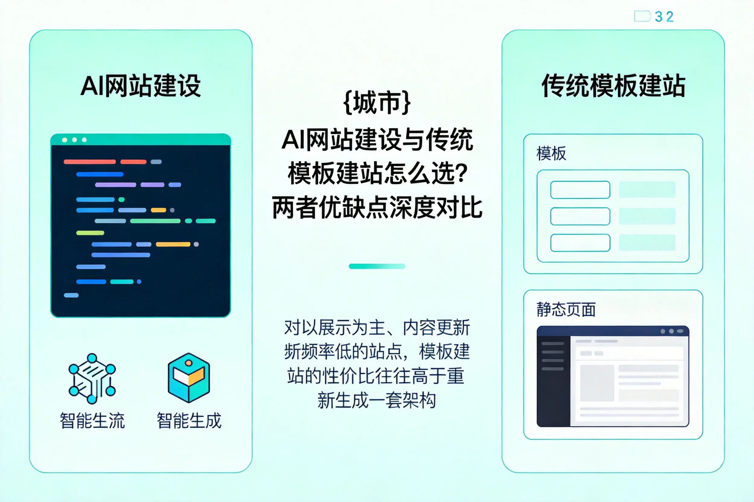 内蒙古AI网站建设与传统模板建站怎么选?两者优缺点深度对比