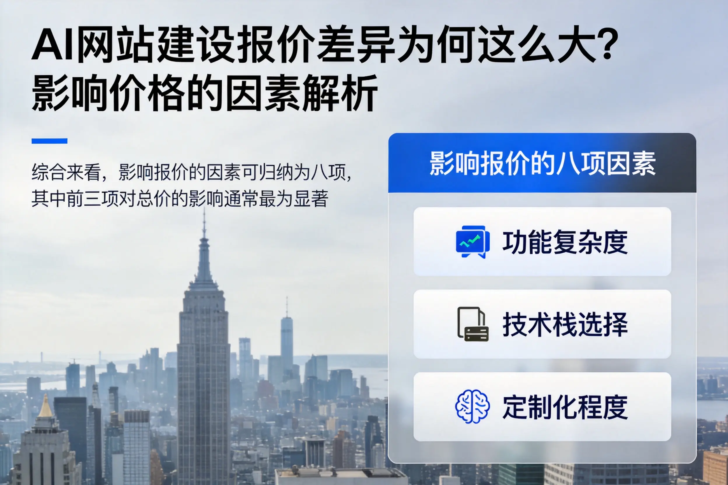 内蒙古AI网站建设报价差异为何这么大?影响价格的因素解析