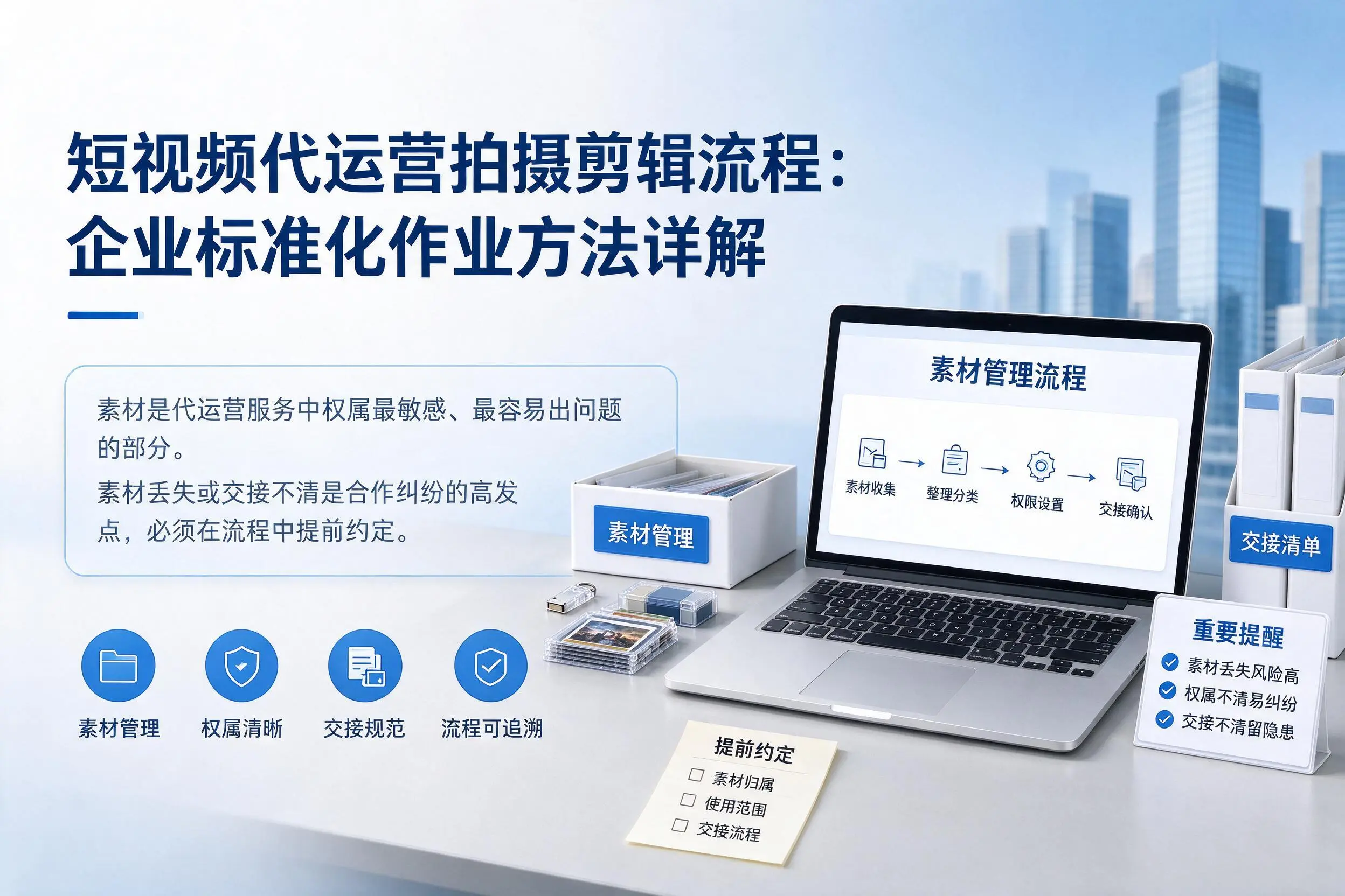 短视频代运营拍摄剪辑流程:内蒙古企业标准化作业方法详解