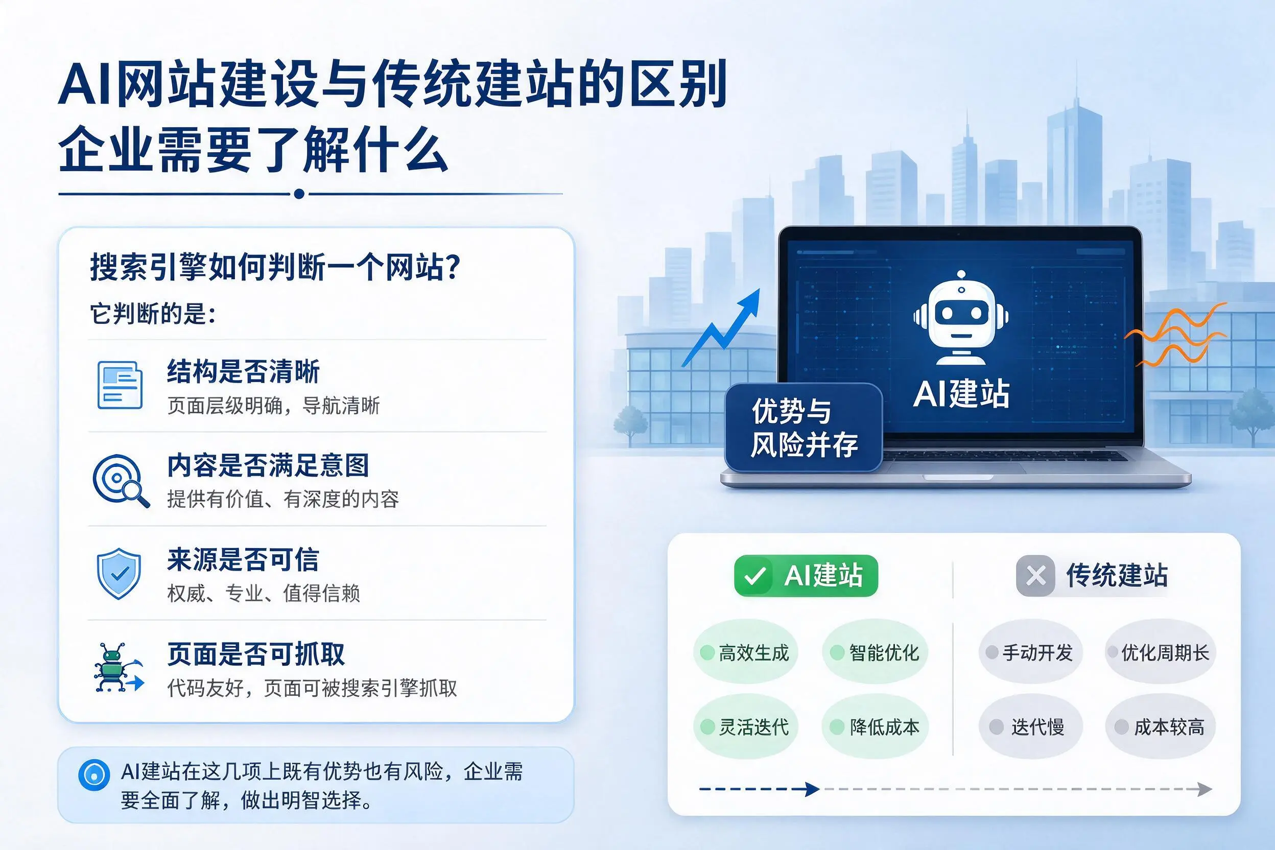AI网站建设与传统建站的区别,内蒙古企业需要了解什么