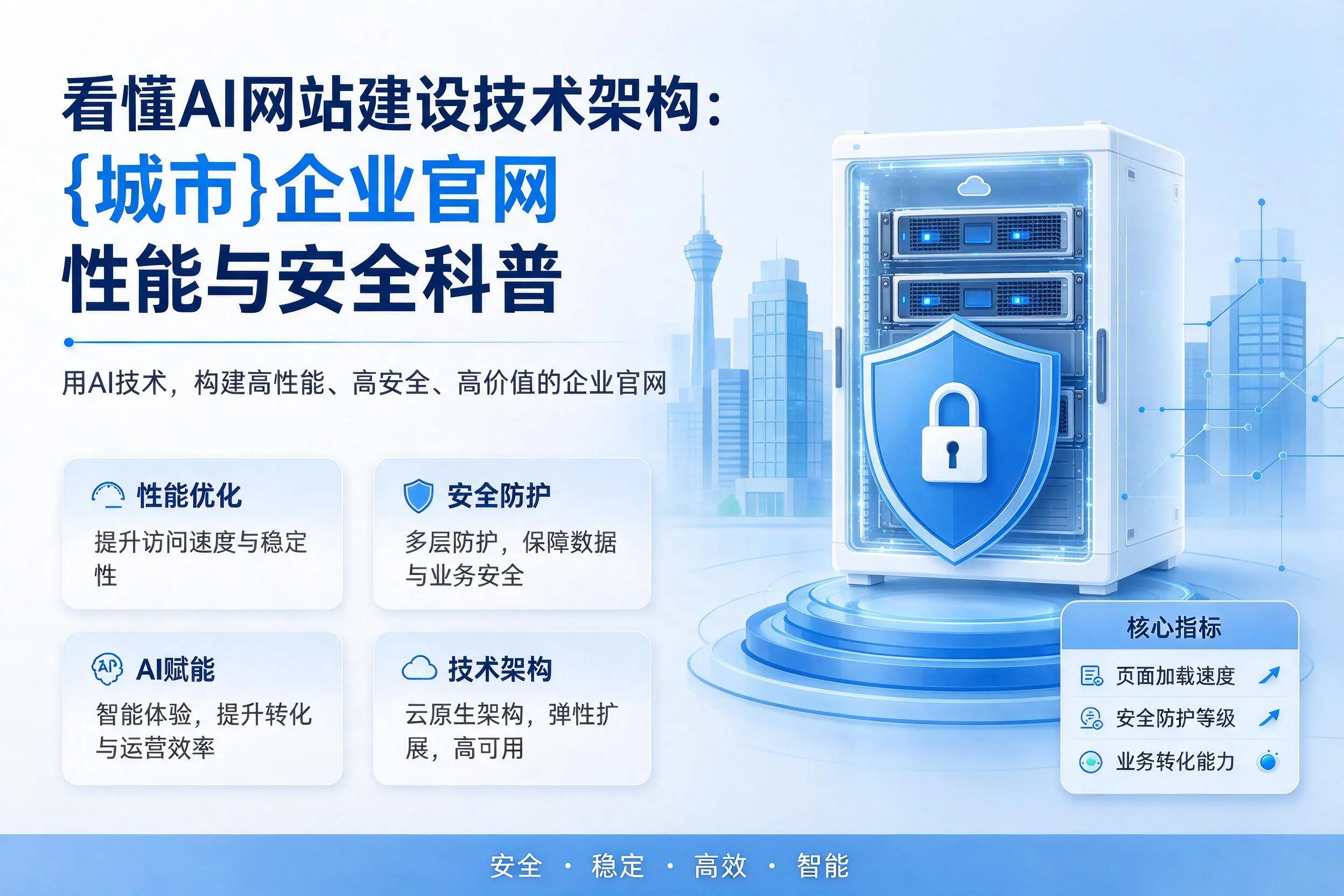 看懂AI网站建设技术架构：内蒙古企业官网性能与安全科普