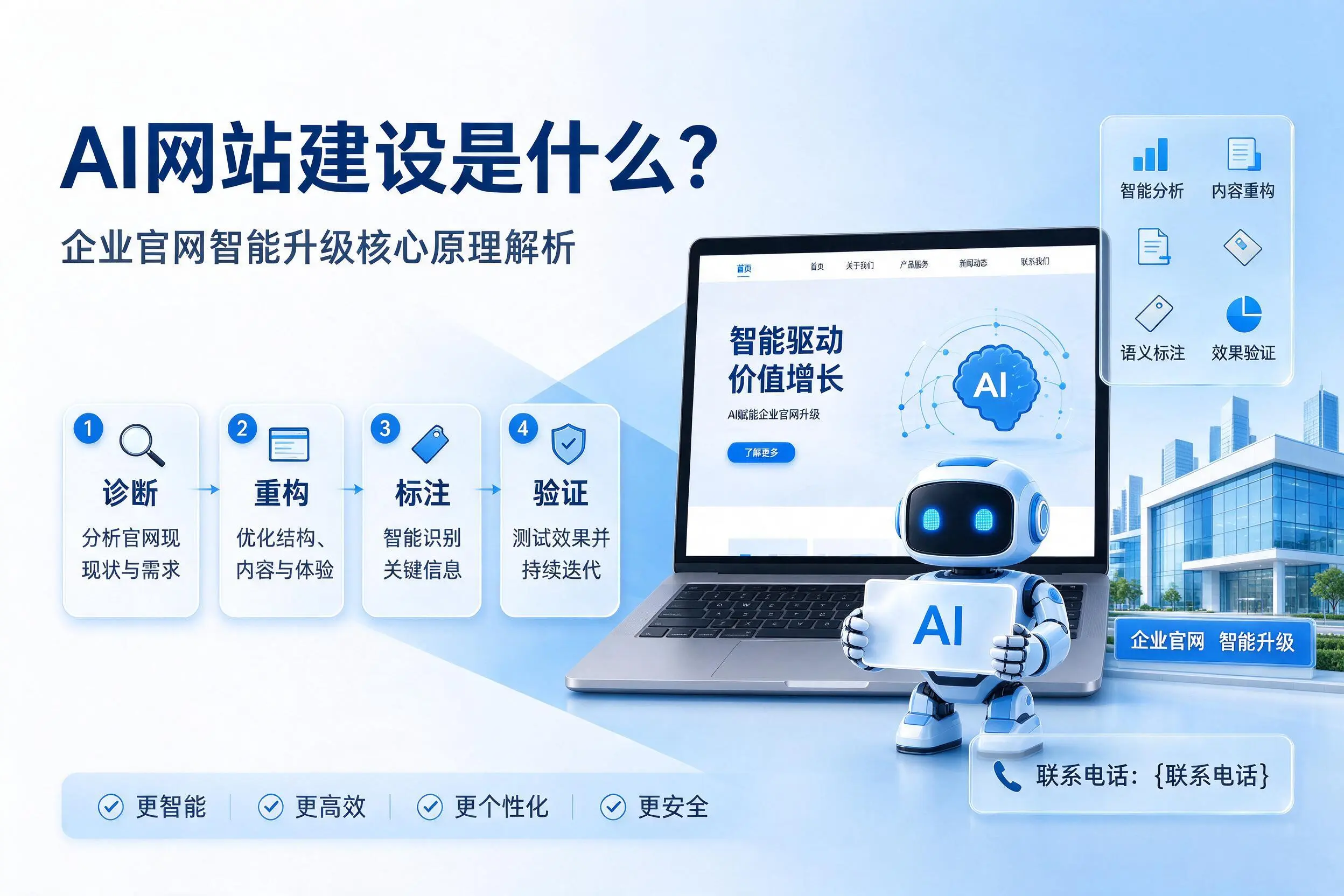 AI网站建设是什么？内蒙古企业官网智能升级核心原理解析