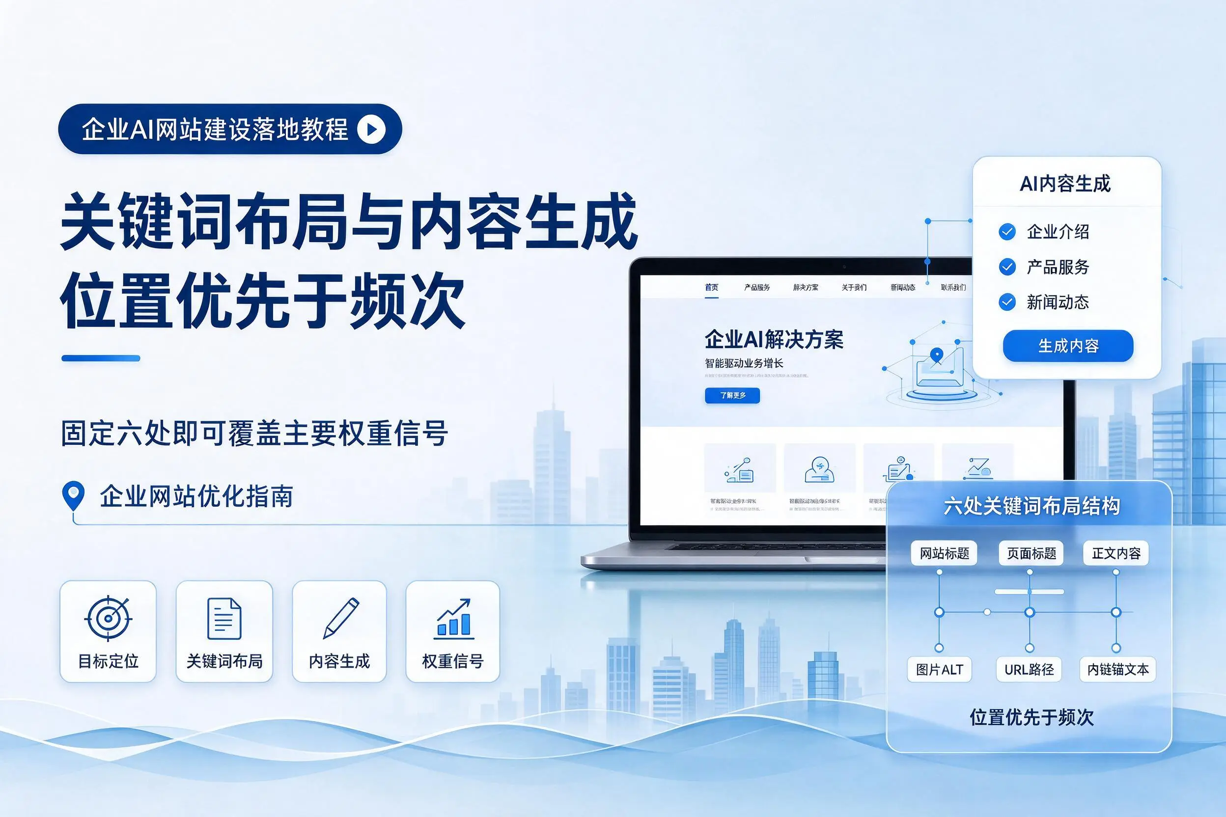 内蒙古企业AI网站建设落地教程:关键词布局与内容生成