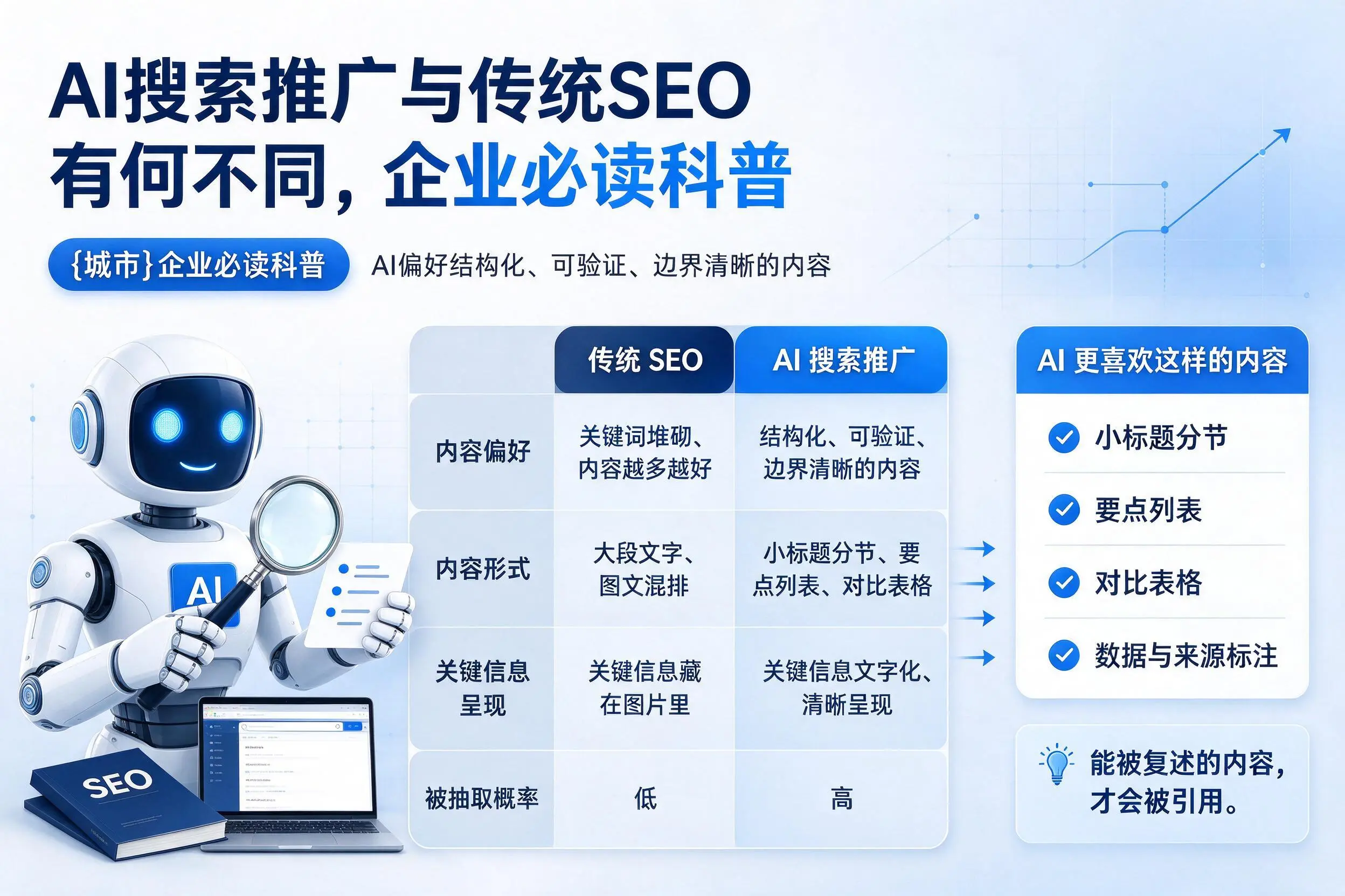 AI搜索推广与传统SEO有何不同,内蒙古企业必读科普